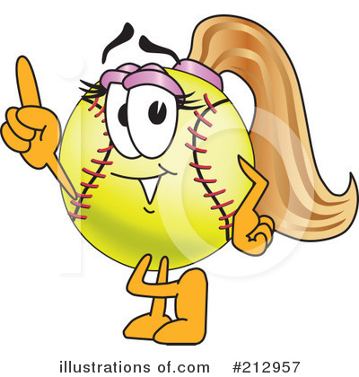 Softball Mascot Clipart #212957 by Toons4Biz