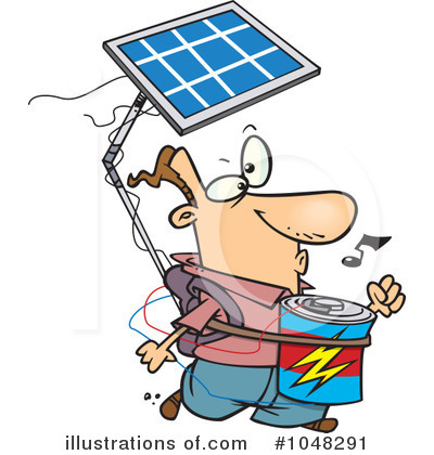 Royalty-Free (RF) Solar Energy Clipart Illustration by toonaday - Stock Sample #1048291