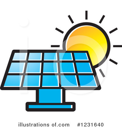 Royalty-Free (RF) Solar Panel Clipart Illustration by Lal Perera - Stock Sample #1231640
