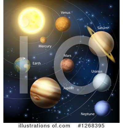 Solar System Clipart #1268395 by AtStockIllustration