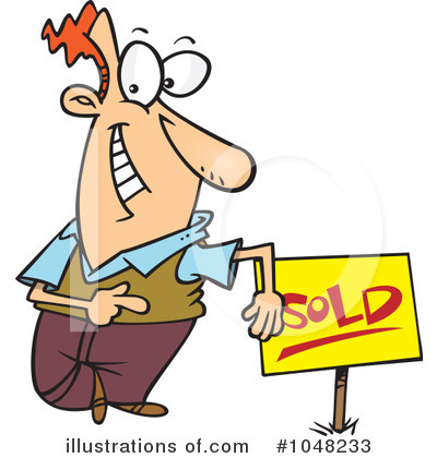 Royalty-Free (RF) Sold Clipart Illustration by toonaday - Stock Sample #1048233