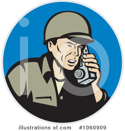 Royalty-Free (RF) Soldier Clipart Illustration by patrimonio - Stock Sample #1060909