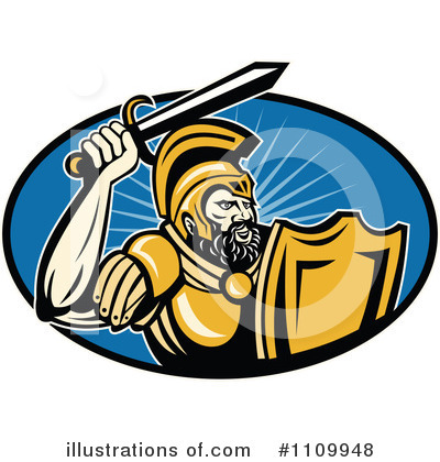 Gladiator Clipart #1109948 by patrimonio