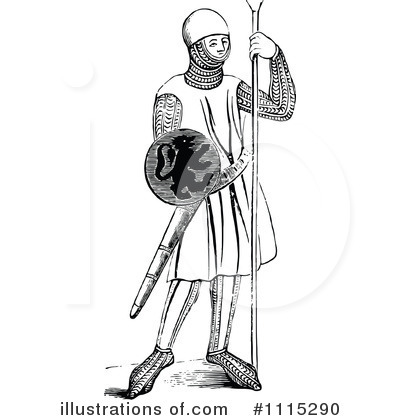 Royalty-Free (RF) Soldier Clipart Illustration by Prawny Vintage - Stock Sample #1115290