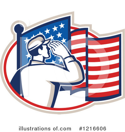 Royalty-Free (RF) Soldier Clipart Illustration by patrimonio - Stock Sample #1216606