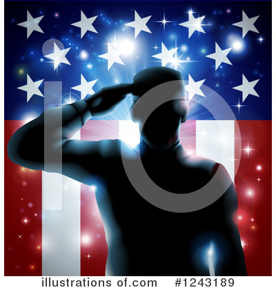 Royalty-Free (RF) Soldier Clipart Illustration by AtStockIllustration - Stock Sample #1243189