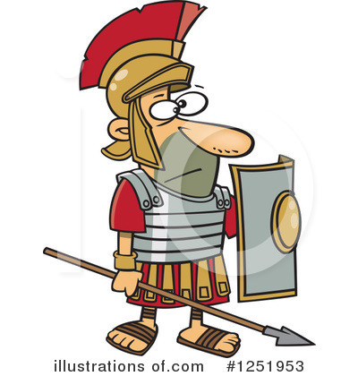 Roman Soldier Clipart #1251953 by toonaday