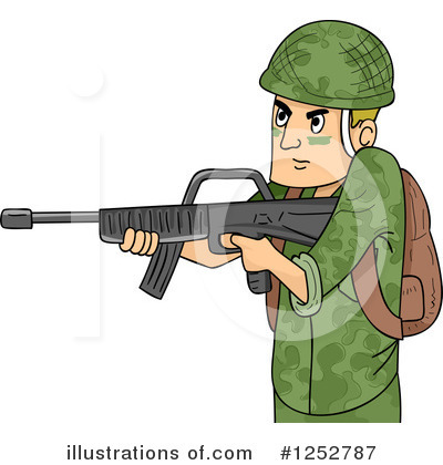 Royalty-Free (RF) Soldier Clipart Illustration by BNP Design Studio - Stock Sample #1252787