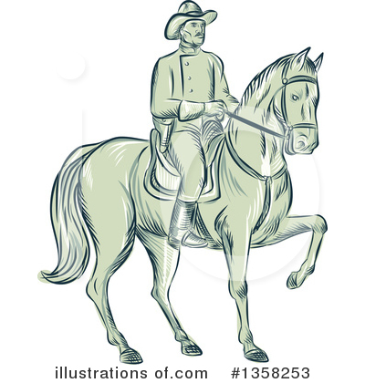 Royalty-Free (RF) Soldier Clipart Illustration by patrimonio - Stock Sample #1358253