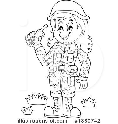 Royalty-Free (RF) Soldier Clipart Illustration by visekart - Stock Sample #1380742