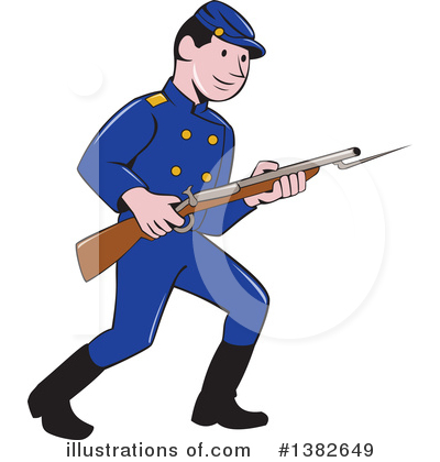 Royalty-Free (RF) Soldier Clipart Illustration by patrimonio - Stock Sample #1382649