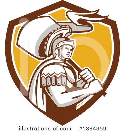 Roman Soldier Clipart #1384359 by patrimonio