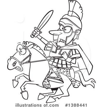 Royalty-Free (RF) Soldier Clipart Illustration by toonaday - Stock Sample #1388441