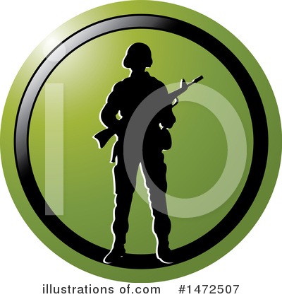Royalty-Free (RF) Soldier Clipart Illustration by Lal Perera - Stock Sample #1472507