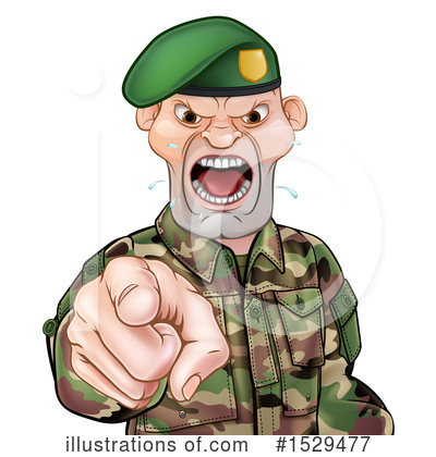 Drill Sergeant Clipart #1529477 by AtStockIllustration