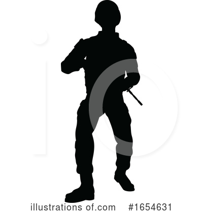 Royalty-Free (RF) Soldier Clipart Illustration by AtStockIllustration - Stock Sample #1654631