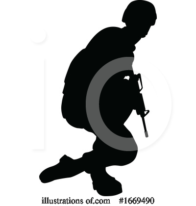 Royalty-Free (RF) Soldier Clipart Illustration by AtStockIllustration - Stock Sample #1669490