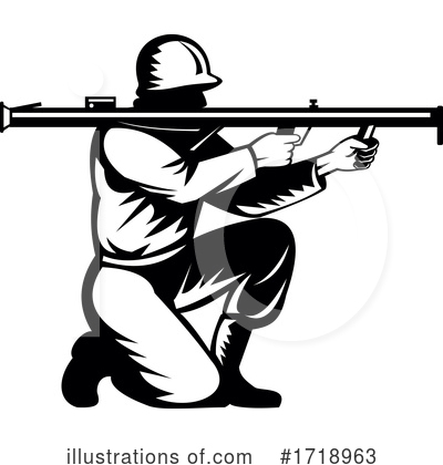 Royalty-Free (RF) Soldier Clipart Illustration by patrimonio - Stock Sample #1718963
