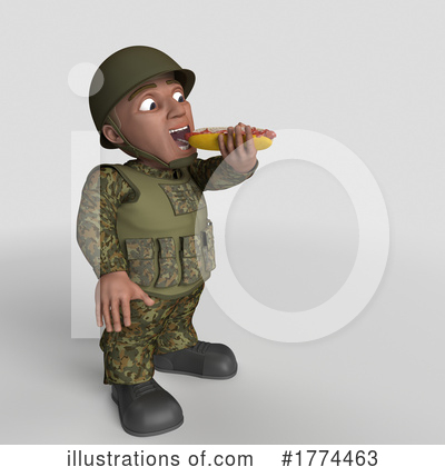 Royalty-Free (RF) Soldier Clipart Illustration by KJ Pargeter - Stock Sample #1774463