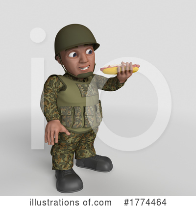 Royalty-Free (RF) Soldier Clipart Illustration by KJ Pargeter - Stock Sample #1774464