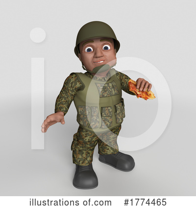 Royalty-Free (RF) Soldier Clipart Illustration by KJ Pargeter - Stock Sample #1774465