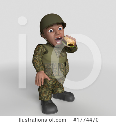 Royalty-Free (RF) Soldier Clipart Illustration by KJ Pargeter - Stock Sample #1774470