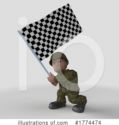 Royalty-Free (RF) Soldier Clipart Illustration by KJ Pargeter - Stock Sample #1774474