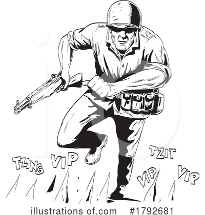 Royalty-Free (RF) Soldier Clipart Illustration by patrimonio - Stock Sample #1792681