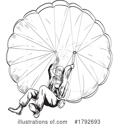 Parachute Clipart #1792693 by patrimonio