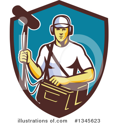 Royalty-Free (RF) Sound Man Clipart Illustration by patrimonio - Stock Sample #1345623