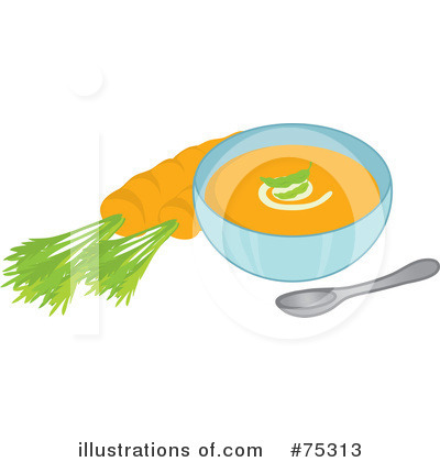 Royalty-Free (RF) Soup Clipart Illustration by Rosie Piter - Stock Sample #75313