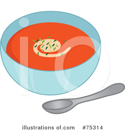 Royalty-Free (RF) Soup Clipart Illustration by Rosie Piter - Stock Sample #75314