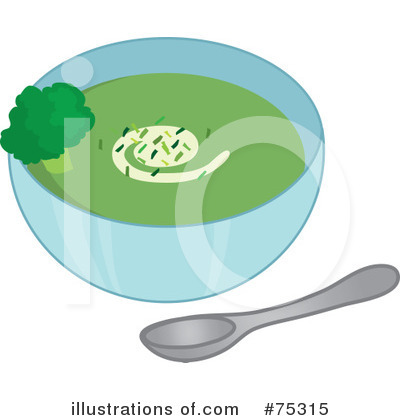 Royalty-Free (RF) Soup Clipart Illustration by Rosie Piter - Stock Sample #75315