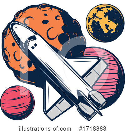 Space Shuttle Clipart #1718883 by Vector Tradition SM