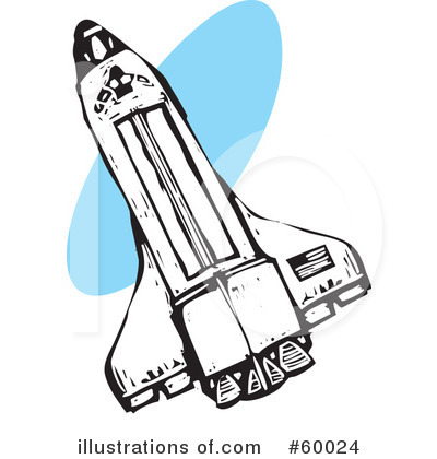 Royalty-Free (RF) Space Shuttle Clipart Illustration by xunantunich - Stock Sample #60024