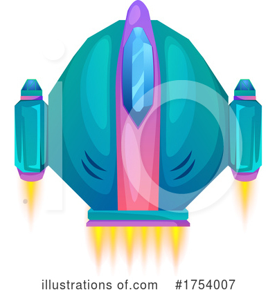 Space Ship Clipart #1754007 by Vector Tradition SM