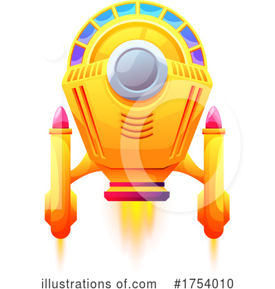 Spacecraft Clipart #1754010 by Vector Tradition SM