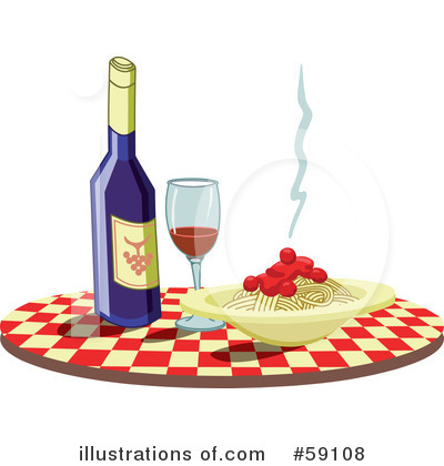 Royalty-Free (RF) Spaghetti Clipart Illustration by Frisko - Stock Sample #59108