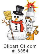 Spark Plug Character Clipart #16854 by Mascot Junction
