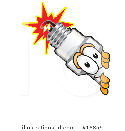 Spark Plug Character Clipart #16855 by Toons4Biz