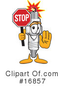 Spark Plug Character Clipart #16857 by Mascot Junction