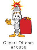 Spark Plug Character Clipart #16858 by Mascot Junction