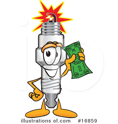 Spark Plug Character Clipart #16859 by Toons4Biz