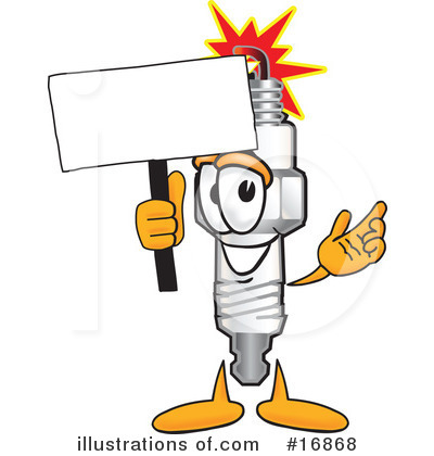 Spark Plug Character Clipart #16868 by Toons4Biz