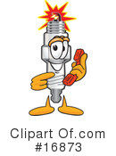 Spark Plug Character Clipart #16873 by Mascot Junction