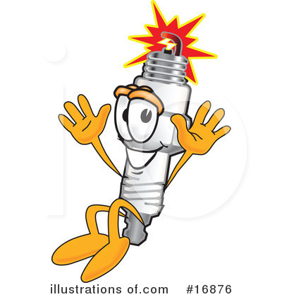 Spark Plugs Clipart #16876 by Mascot Junction