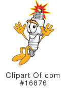 Spark Plug Character Clipart #16876 by Mascot Junction