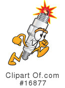Spark Plug Character Clipart #16877 by Mascot Junction