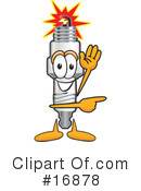 Spark Plug Character Clipart #16878 by Mascot Junction