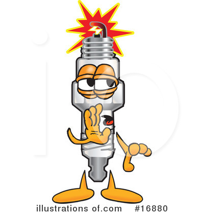 Spark Plug Character Clipart #16880 by Toons4Biz